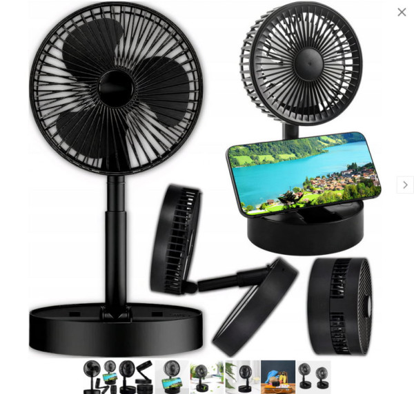 Ventilátor USB přenosný skládací