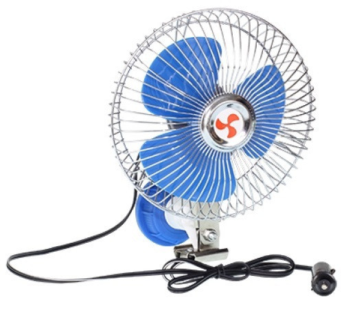 Ventilátor 12V kovový 6.5", pevné uchycení