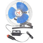 Ventilátor 12V kovový 6" s klipsem