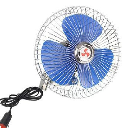 Ventilátor otočný, kovový 12V bez přepínače rychlosti