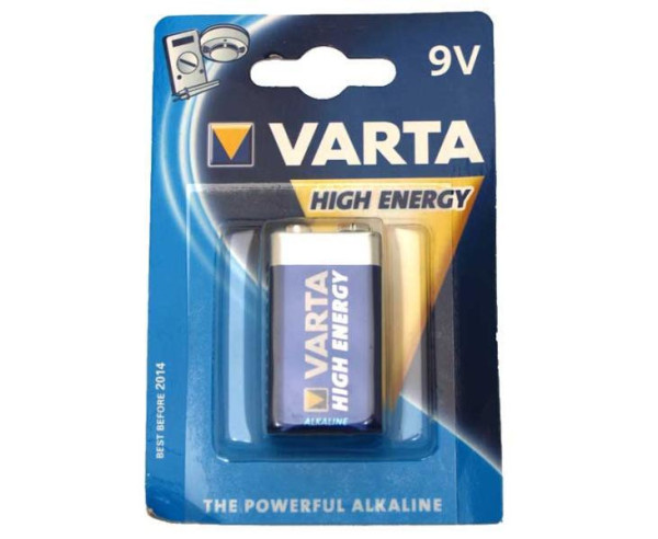 Alkalická baterie 9V VARTA High Energy