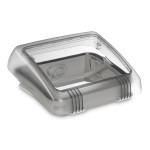 Výklopné střešní okno Dometic Micro Heki 280x280 mm čiré sklo bílý beran