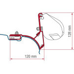 Adaptér Fiamma F35 pro VW T5/T6 Transporter Multivan, bez C-profilu, pravostranné řízení