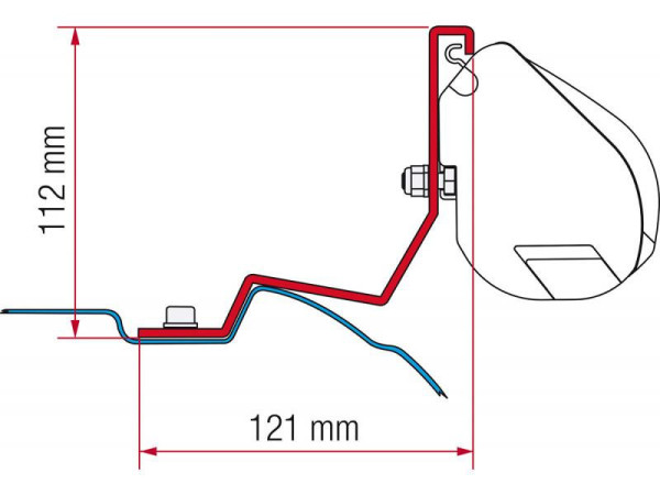 Adaptér Fiamma F35 pro Mercedes V-Class od 2014