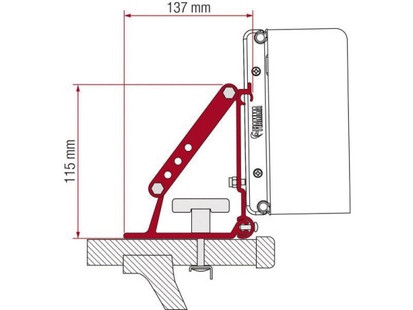 Adaptér FIAMMA F35/F45/Compass pro stavebnici