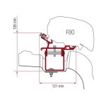 Adaptér na uchycení markýzy Fiamma F65eagle a F80S do delky 320 cm na střechu bez střešní kolejnice VW Crafter/Man TGE L3/H3 (2017-) černý