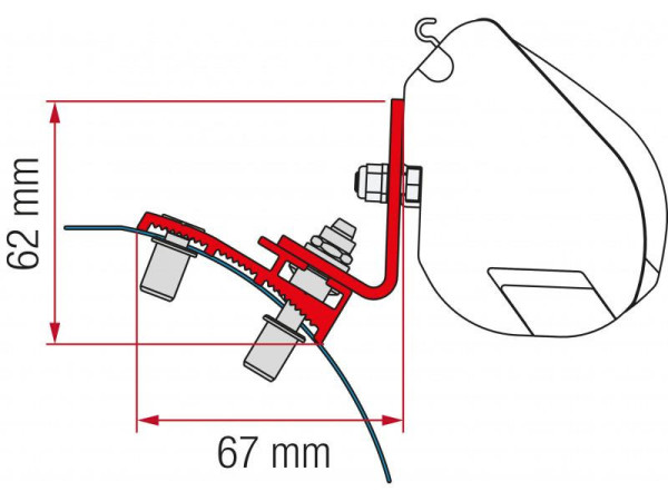 Adaptér Fiamma F35 pro Spacetourer, Traveller a další