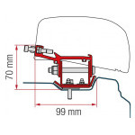 Adaptér Fiamma F40van pro Traffic, NV300, Primastar, Vivaro, Talento, dlouhý rozvor