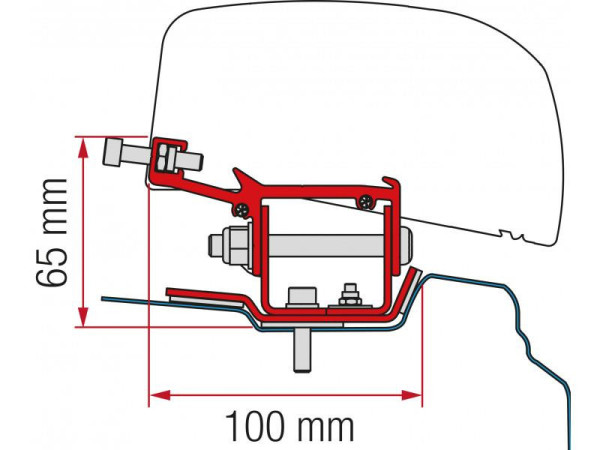 Adaptér Fiamma F40van pro Traffic, NV300, Primastar, Vivaro, Talento