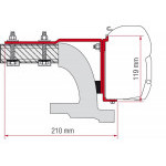 Adaptér na uchycení markýzy Fiamma F45 na stěnu Mercedes Vito (1996-2004)