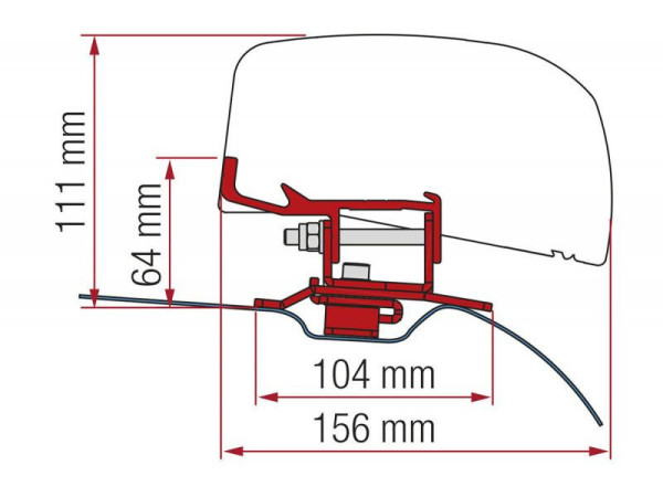 Adaptér Fiamma F40 pro PSA - 260