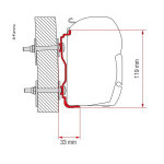 Adaptér na uchycení markýzy Fiamma F45 a F70 delky 450 cm na stěnu Hymer (2016-)