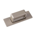 Tlačítko pro systém Push Lock plastové hranaté v růžici 63x20 mm