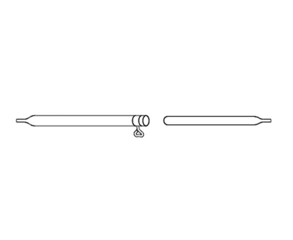 2dílná střešní stanová rozpěrná ocelová tyč s pružnými prvky o22+19 mm x 90-150 cm