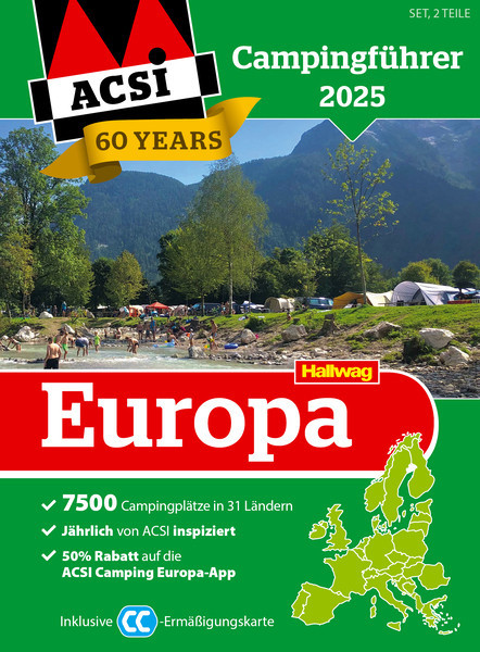 Průvodce ACSI Camping Guide Europe 2025