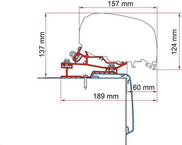 Adaptér Fiamma Rapido C55i C86i 500