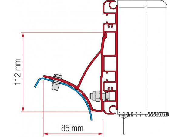 Sada adaptéru Compass pro Renault Trafic od roku 2001 do roku 2015