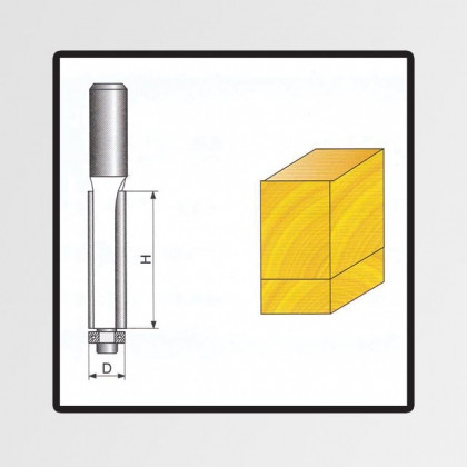 Fréza tvarová do dřeva 8x9x50mm