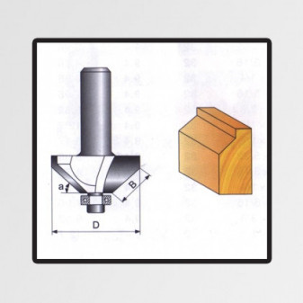 Fréza tvarová do dřeva 8x9,52mm