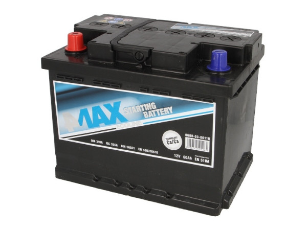 BATTERY 4MAX 12V/60Ah 450A LEFT  242*175*190