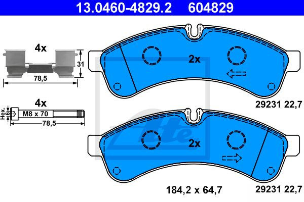 BRAKE PADS Iveco