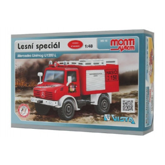 Model skládačka MB Unimog fire brigade