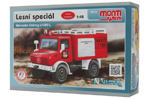 Model skládačka MB Unimog fire brigade