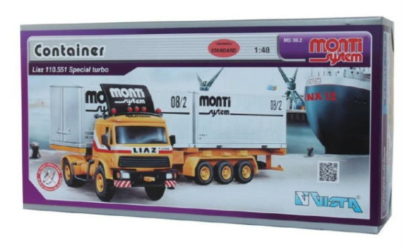 Model skládačka LIAZ kontajner / Container LIAZ 1:48