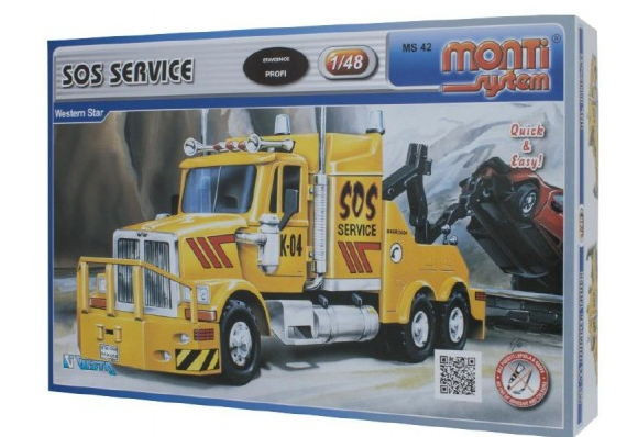 Model skládačka Western star SOS service