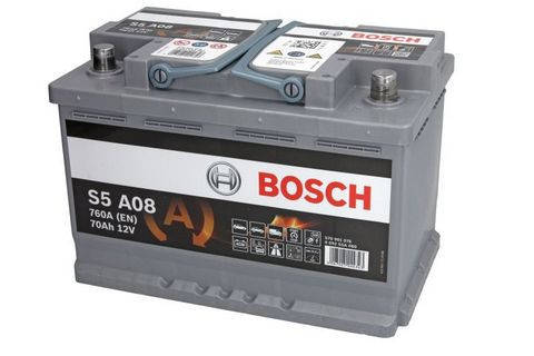 Autobaterie 12V 70Ah 760A BOSCH AGM