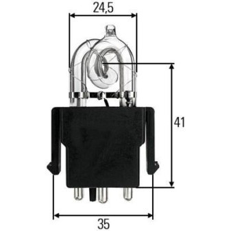 Žárovka XENON X1 12/24V 25W do majáku MD001786 K6620 HELLA