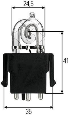 Žárovka XENON X1 12/24V 25W do majáku MD001786 K6620 HELLA