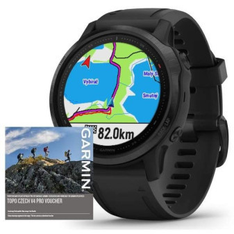 Garmin fenix6S PRO Glass, Black/Black Band (MAP/Music) - zrušeno!