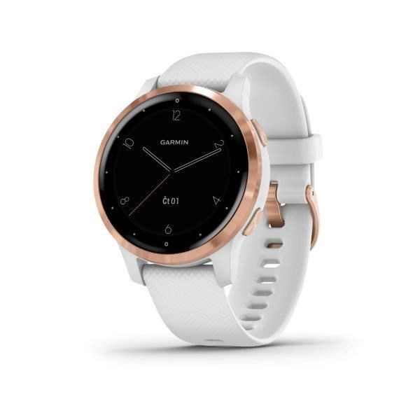 Garmin vívoactive4S RoseGold/White Band - zrušeno!