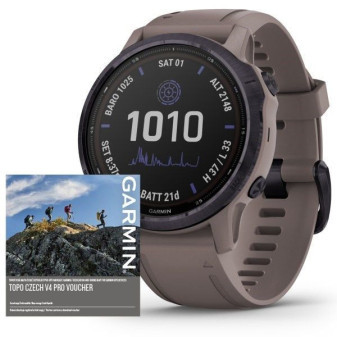 Garmin fenix6S PRO Solar, Amethyst/Shale Band (MAP/Music) - zrušeno!