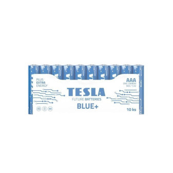 Baterie AAA BLUE 1,5V zinko-uhlíkové TESLA - balení 10 kusů
