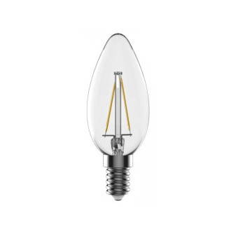 Žárovka TESLA bytová LED FILAMENT RETRO svíčka E14, 4.2W, 230V, 470lm, 25 000h, 2700K teplá, 360st,čirá