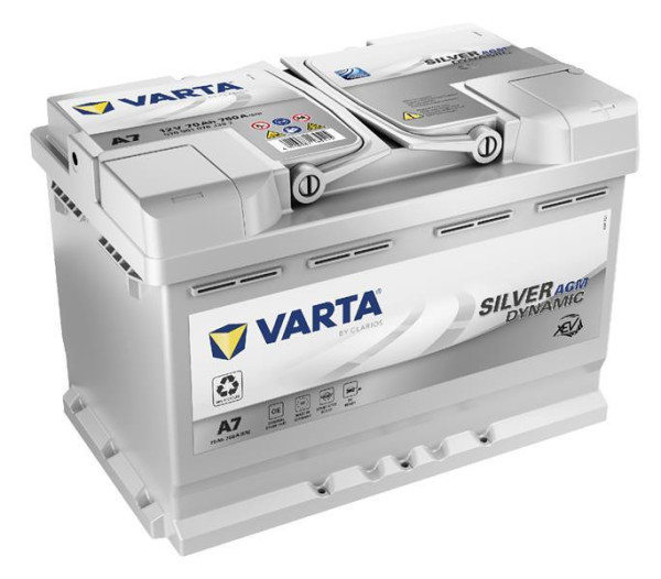 Autobaterie VARTA 12V 70Ah 760A AGM