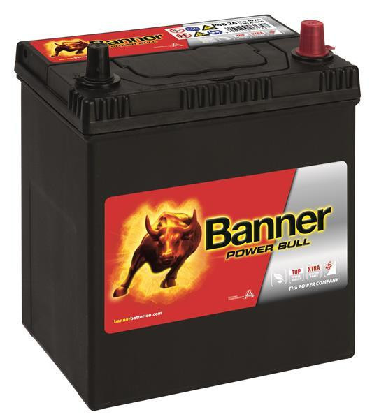 Autobaterie BANNER 12V/40AH 300A Power Bull 187x127x204