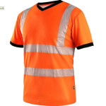 Tričko pánské CXS RIPON, výstražné, pánské, oranžovo-černé, 2XL