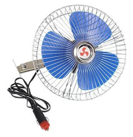 Ventilátor otočný, kovový 12V bez přepínače rychlosti