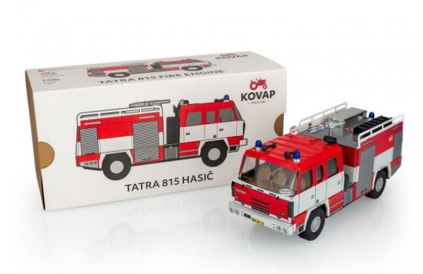 Model Tatra 815 hasič plechový - klasika