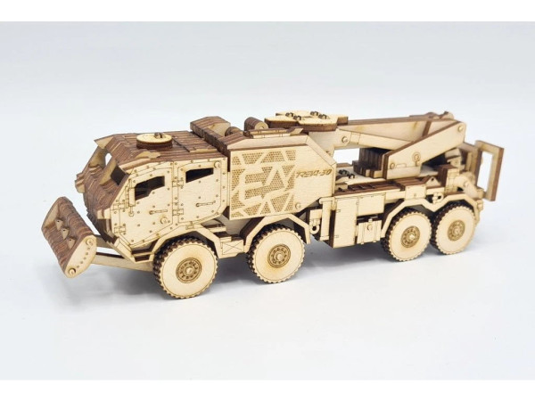 Stavebnice Tatra vojenská, vyprošťovací vozidlo TREVA-30 Excalibur Army, 1:64