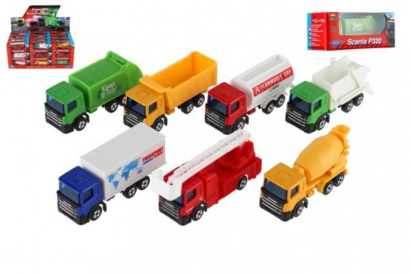 Hračka nákladní Scania kov/plast, 7,5cm, 6 druhů