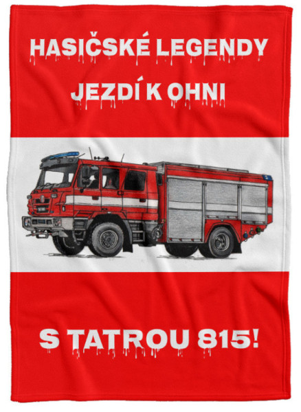 Deka hasičská TATRA 815, 140x200