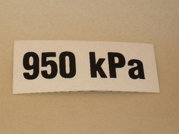 Samolepka tlaku 950 kPa