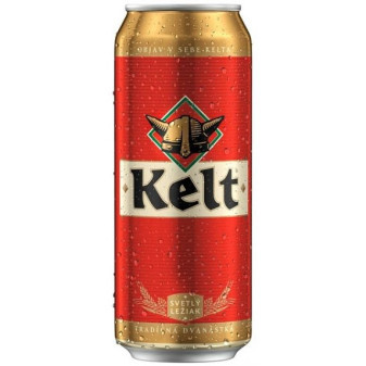 Kelt 12 - světlý ležák - plech - 4,8% - Slovenské pivo - 0.5L