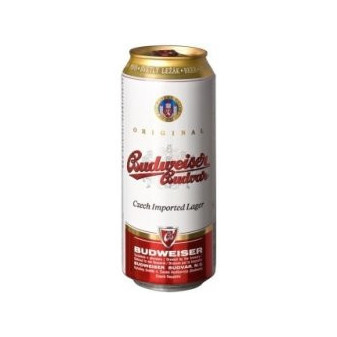 Budweiser Budvar B Original- světlý ležák - plech - pivovar Budějovický Budvar -0.5L