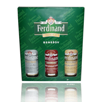 Ferdinand Multipack - 3 druhy piva - Ferdinand pivovar - 3 x 0.5L