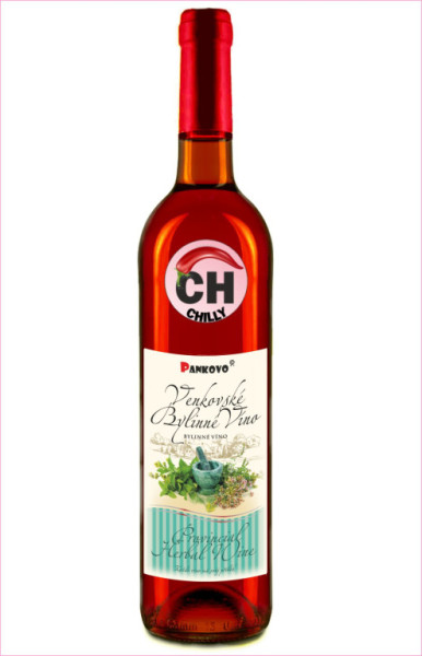 Pankovo venkovské bylinné s CHILLI víno - bylinné víno - 0.75L